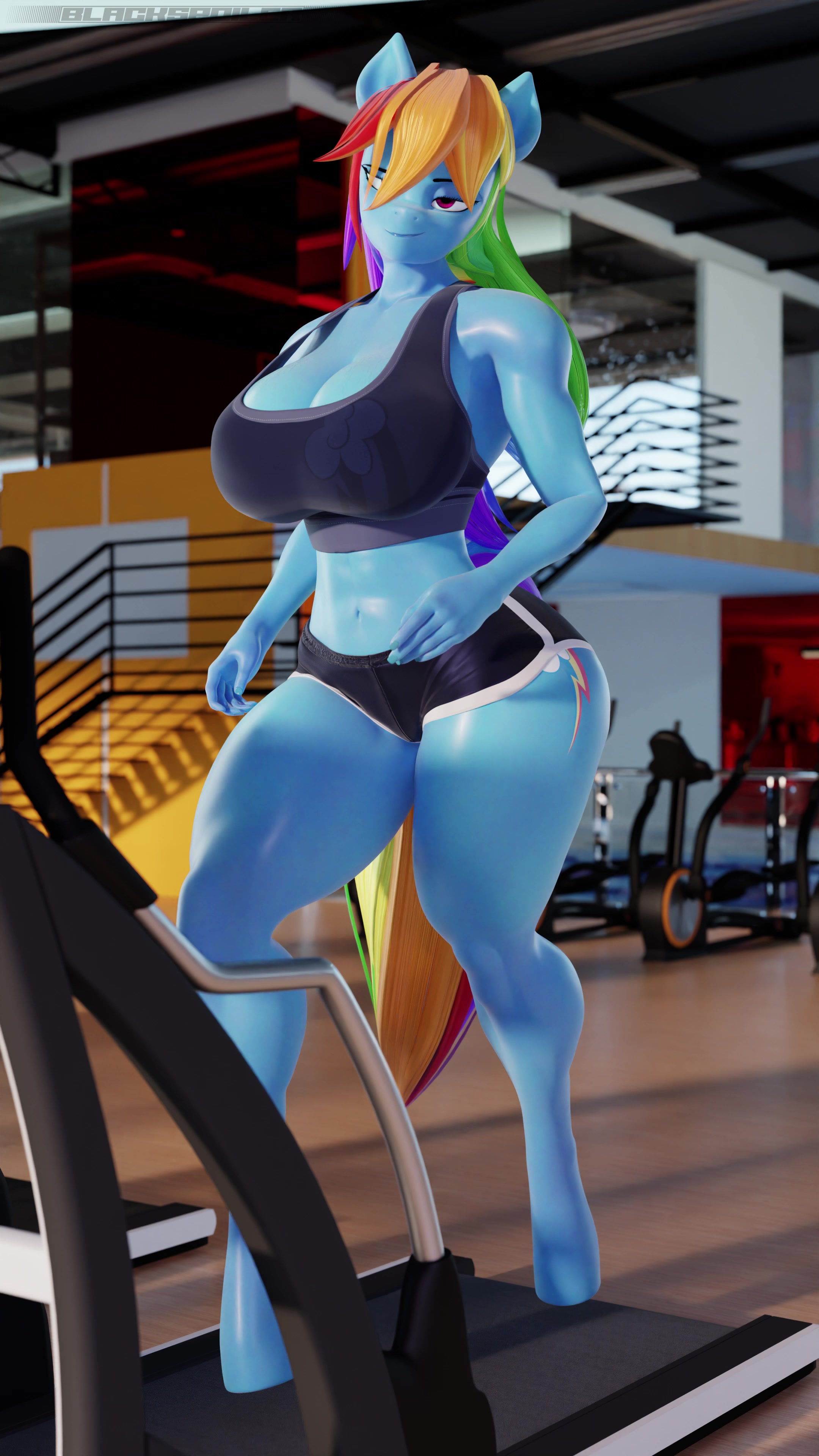 радужная пробежка – тентакле-футанари школьница