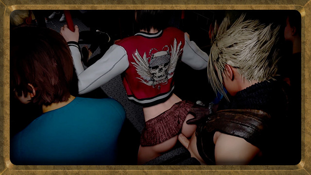 Yuffie sans honte séduit cloud pour un sexe intense en public dans ...