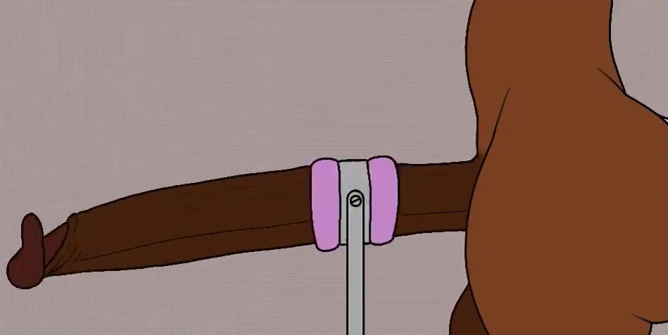 Scène de masturbation avec long pénis