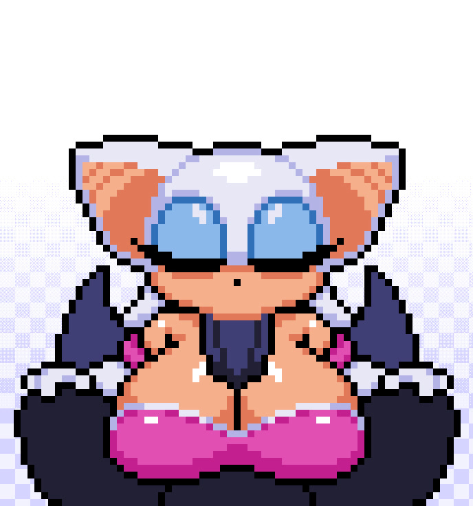 Rouge el murciélago tentáculo futa colegiala ecchi