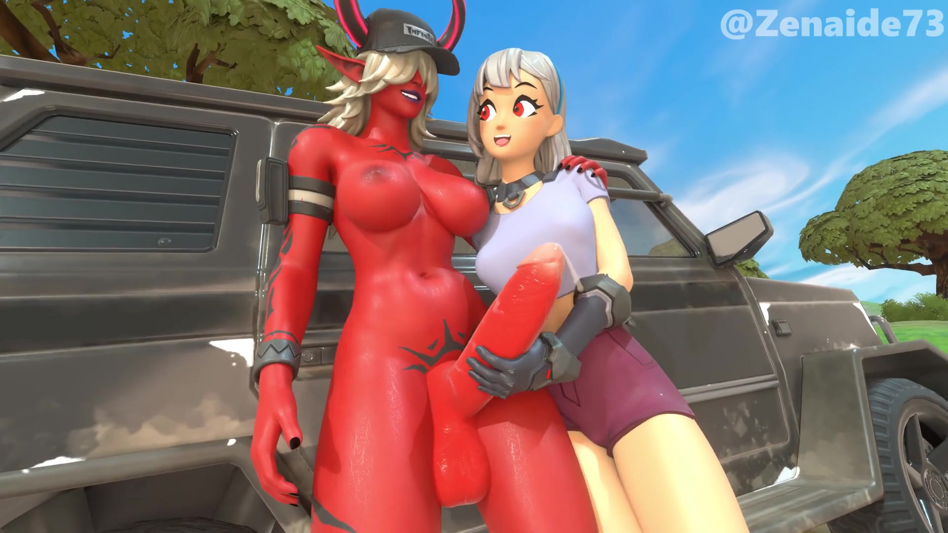 горячая лекса кайфует от тентаклей футы