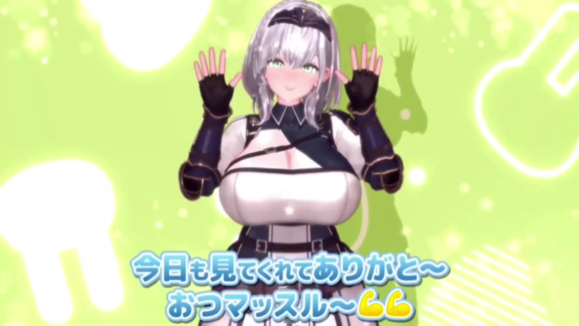 Elastic shaking big breasts & swaying buttocks hmv