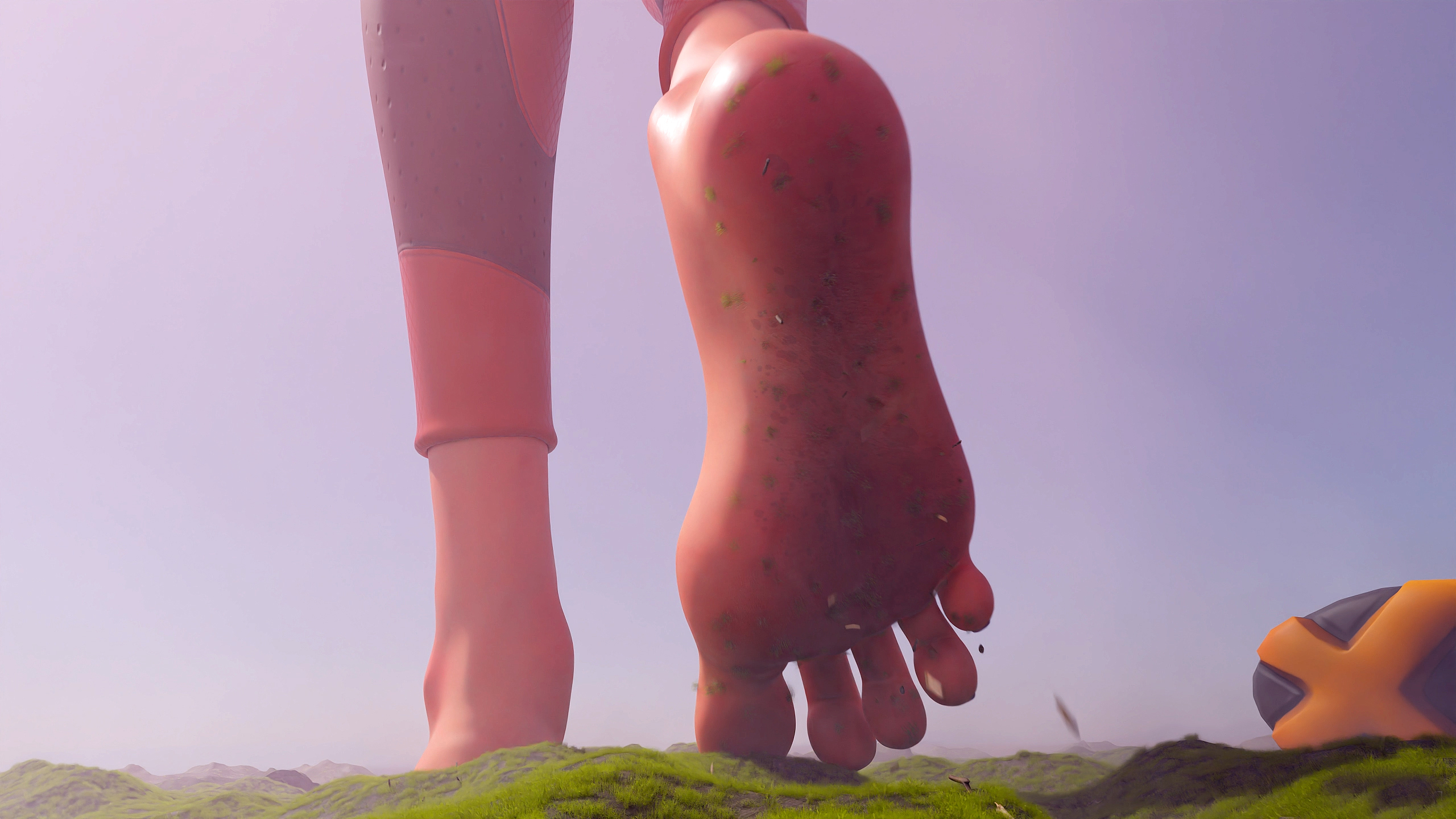 مشي تريسر العملاقة حافية القدمين