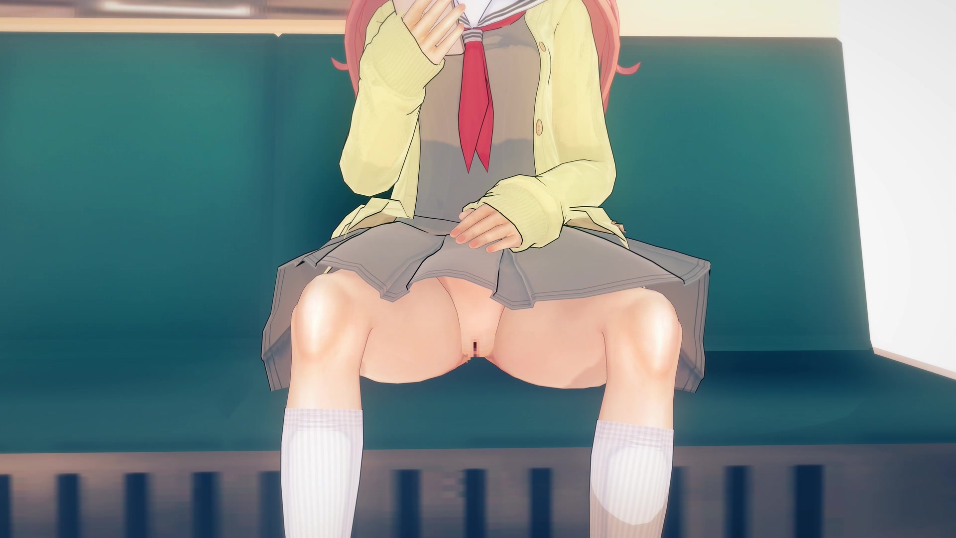 Show off schoolgirl's tentacle futanari ecchi underwear