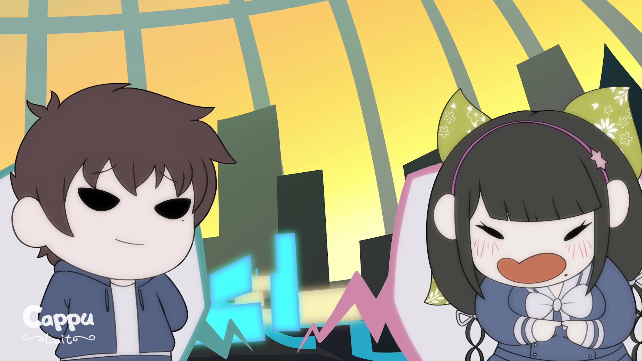 Entrenamiento intenso de tenko con ecchi y futanari