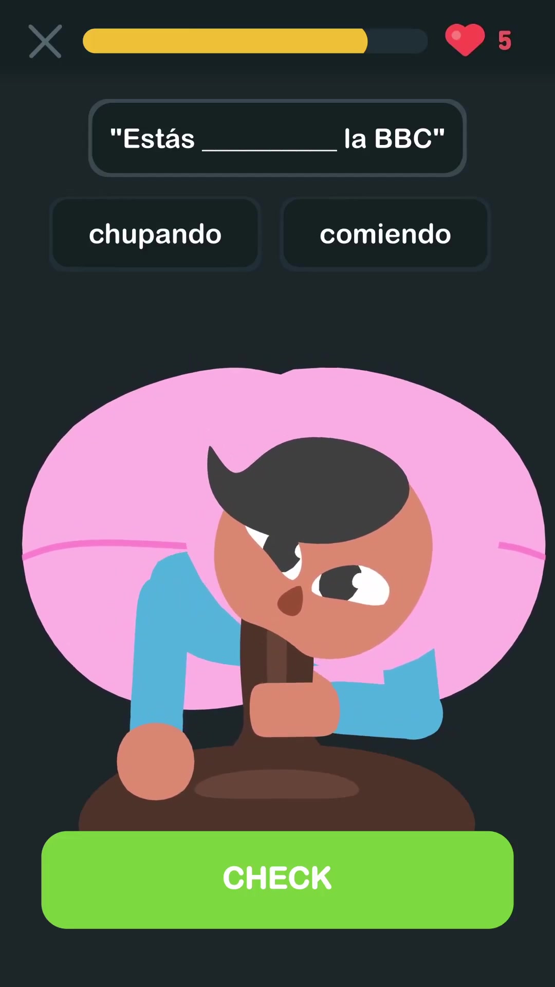 درس إيتشي فوتاناري بمخالب للتلميذة الإسبانية