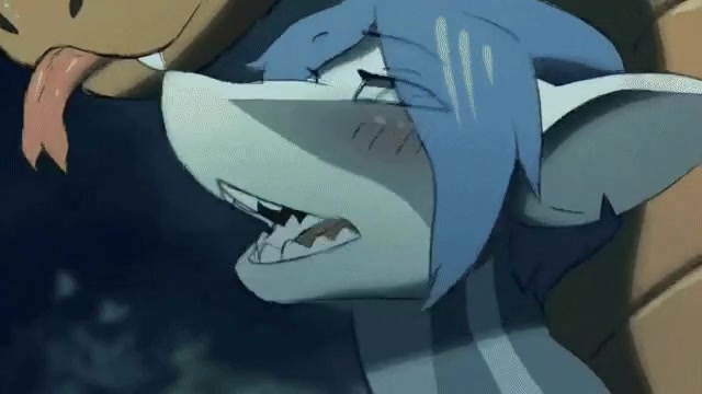 Snake fucks sexy shark girl