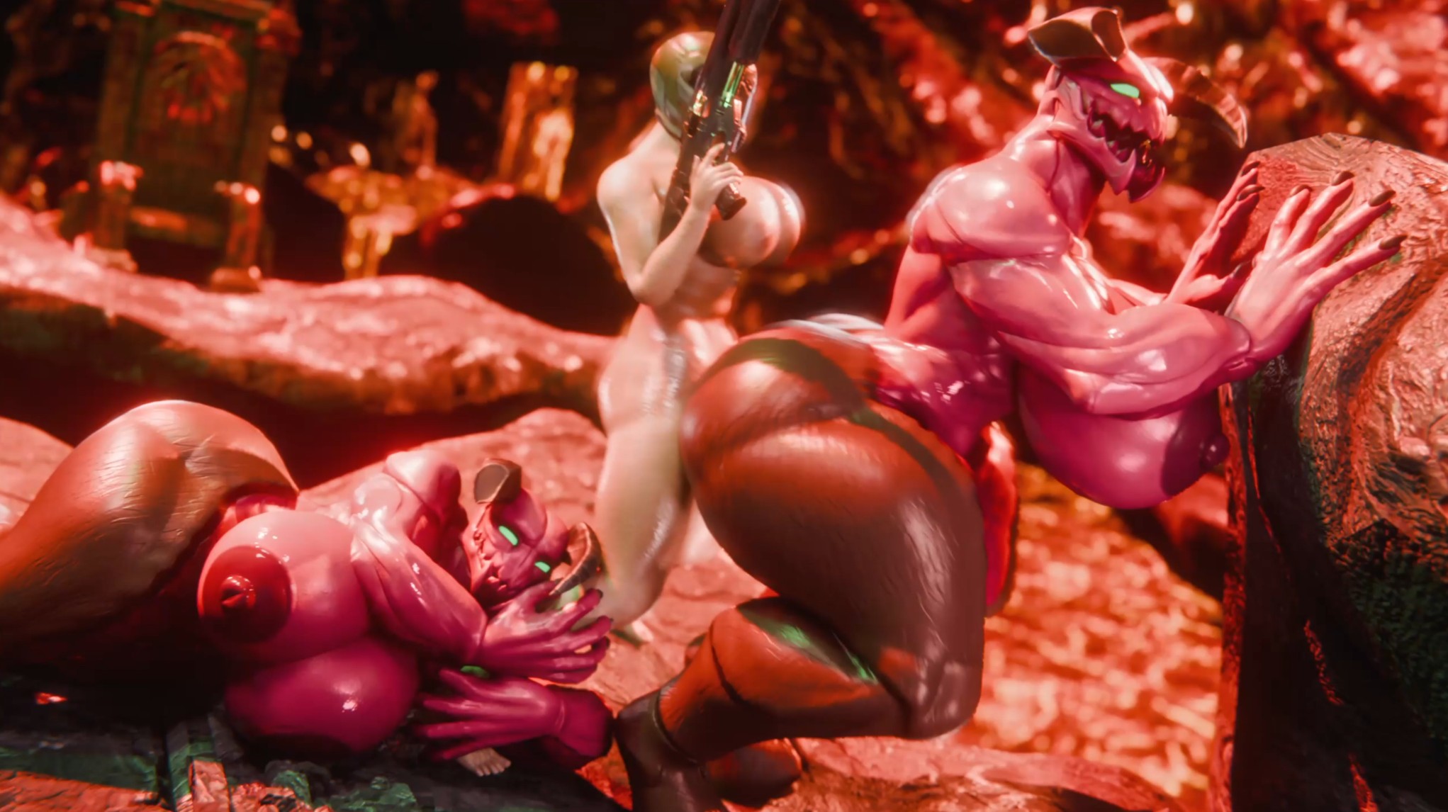 Nude lady's night in 4k60fps