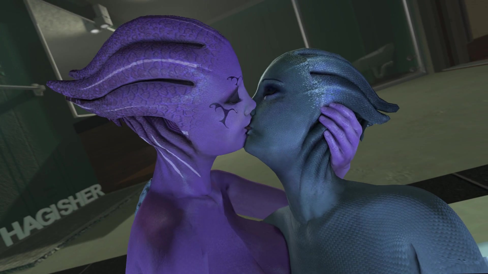 Scène écchi de tentacules futa vore oral d’écolière par hagisher