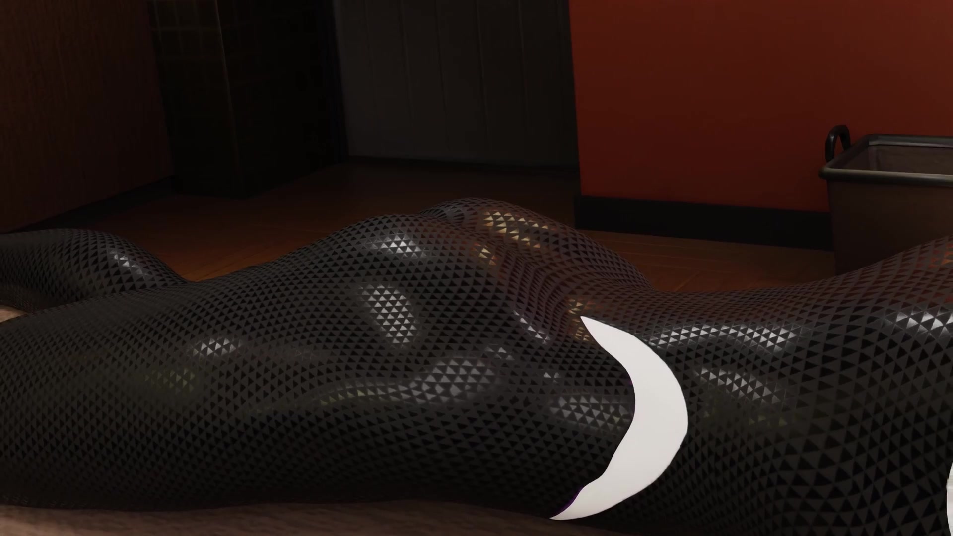 Bunda crescendo na câmera da mesa de massagem