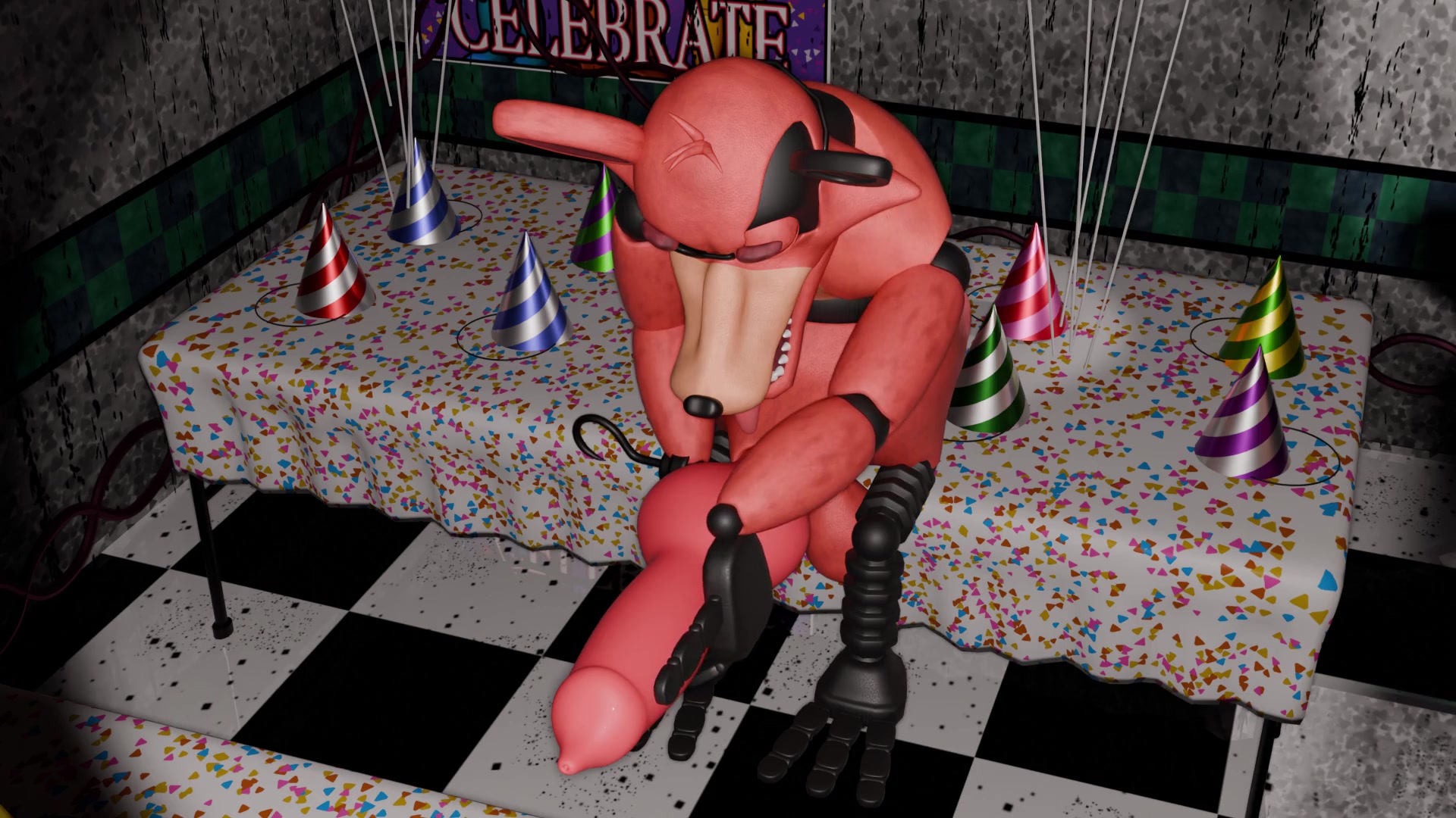 福克西和弗雷迪在玩