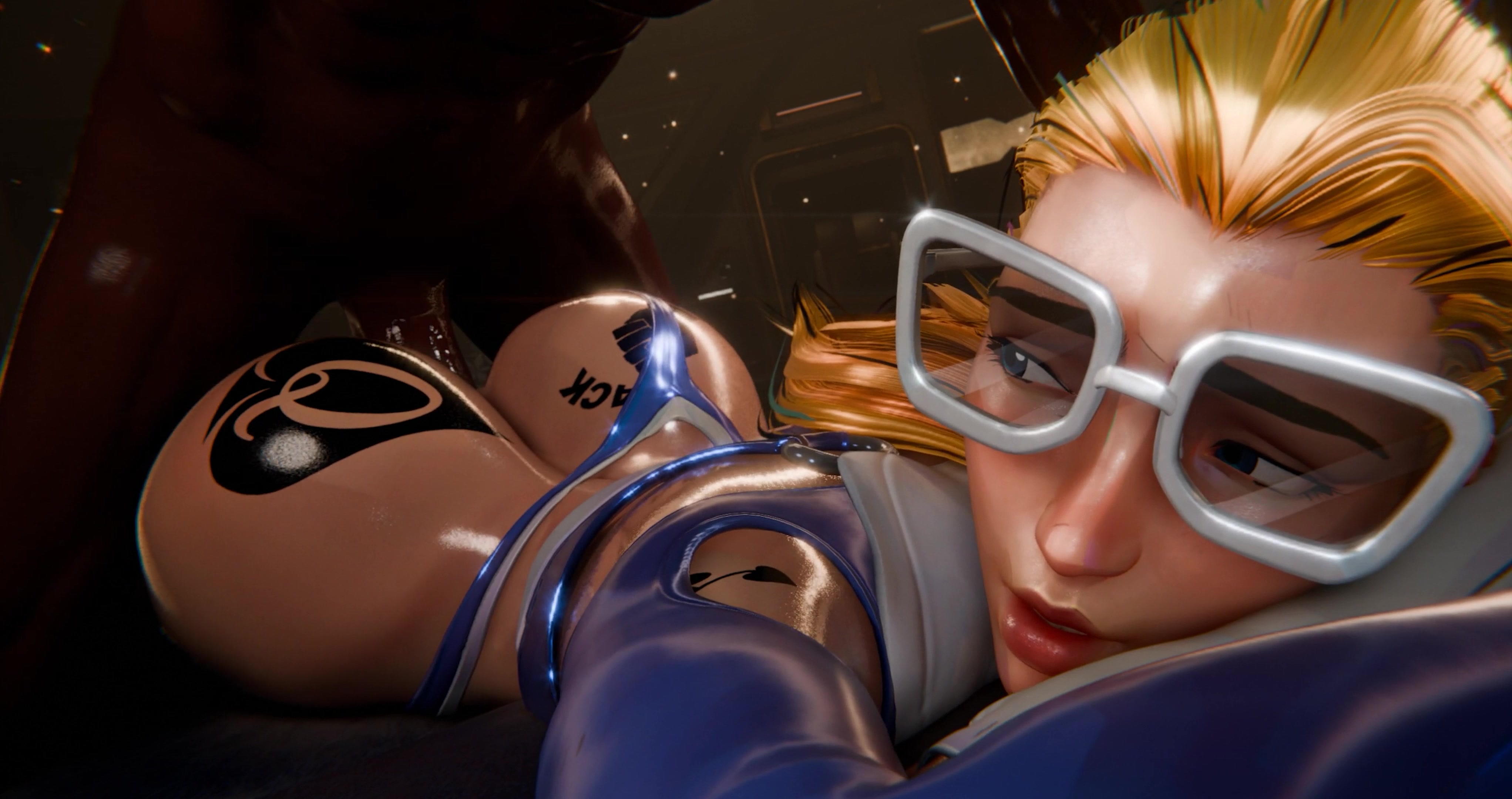 スー・ストームのふたなりエッチ・プローンボーンシーン