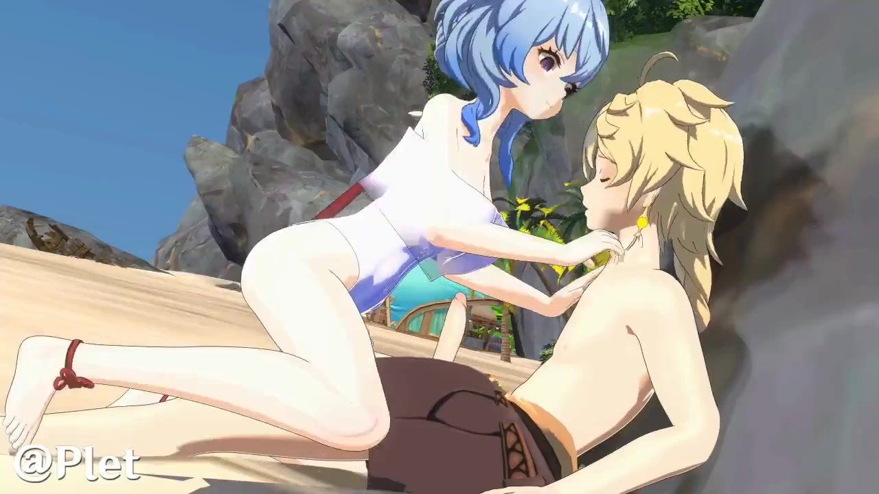 ганью на пляже: тентакли и фута эротика