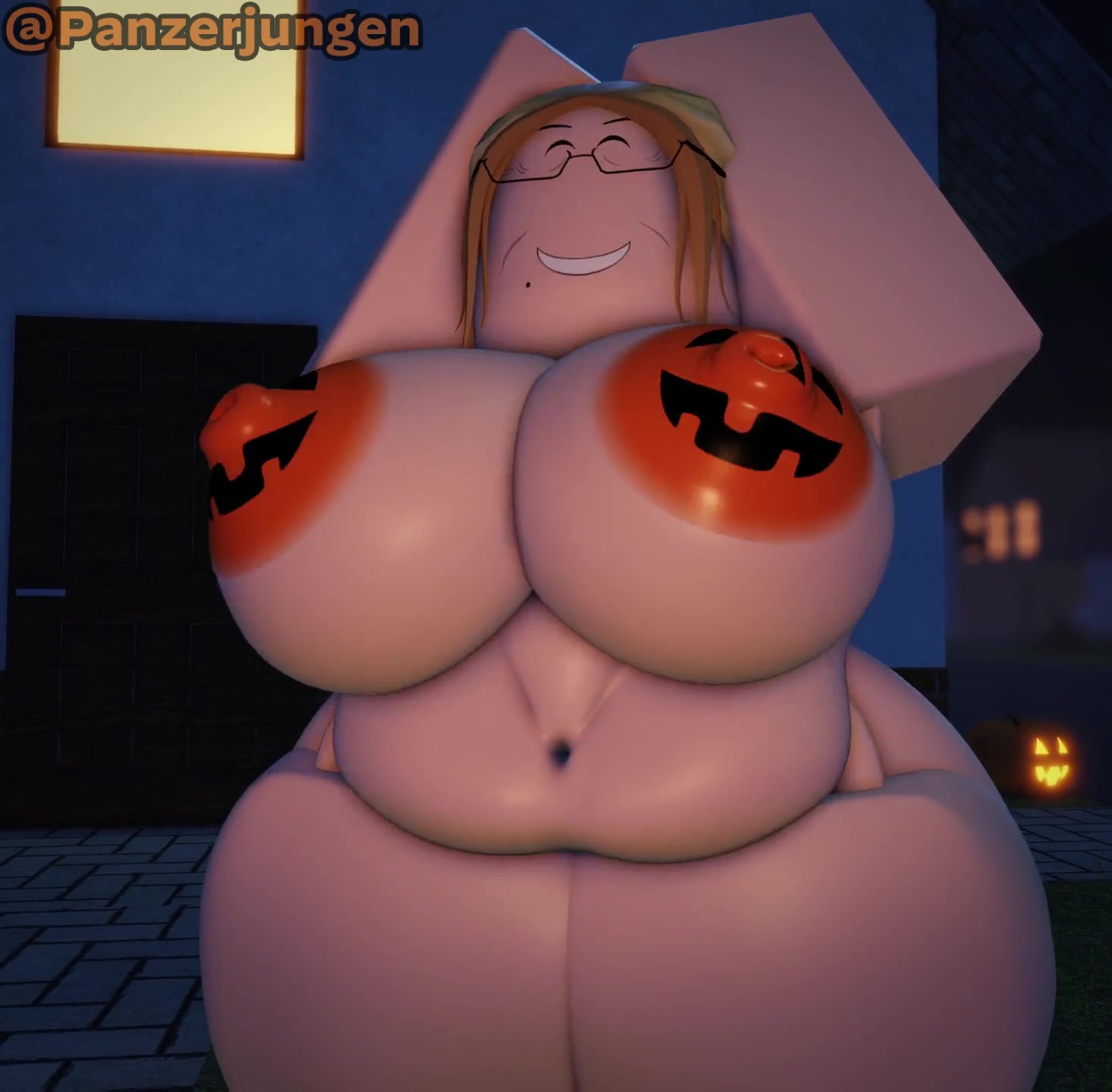 エルナのいたずらなお尻のパチン