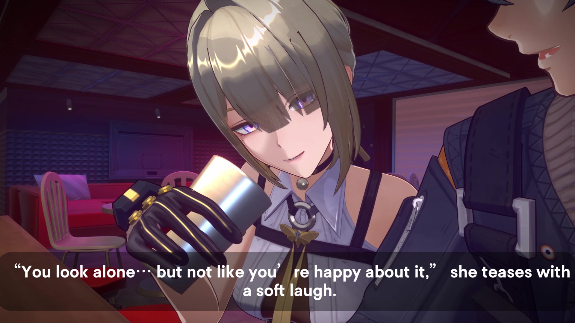 Encuentro en bar erótico con colegiala tentáculo futanari