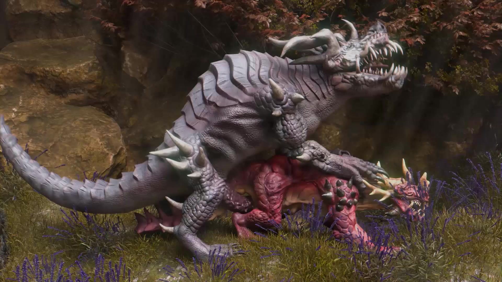 Dhuguviir fode intensamente um dragão