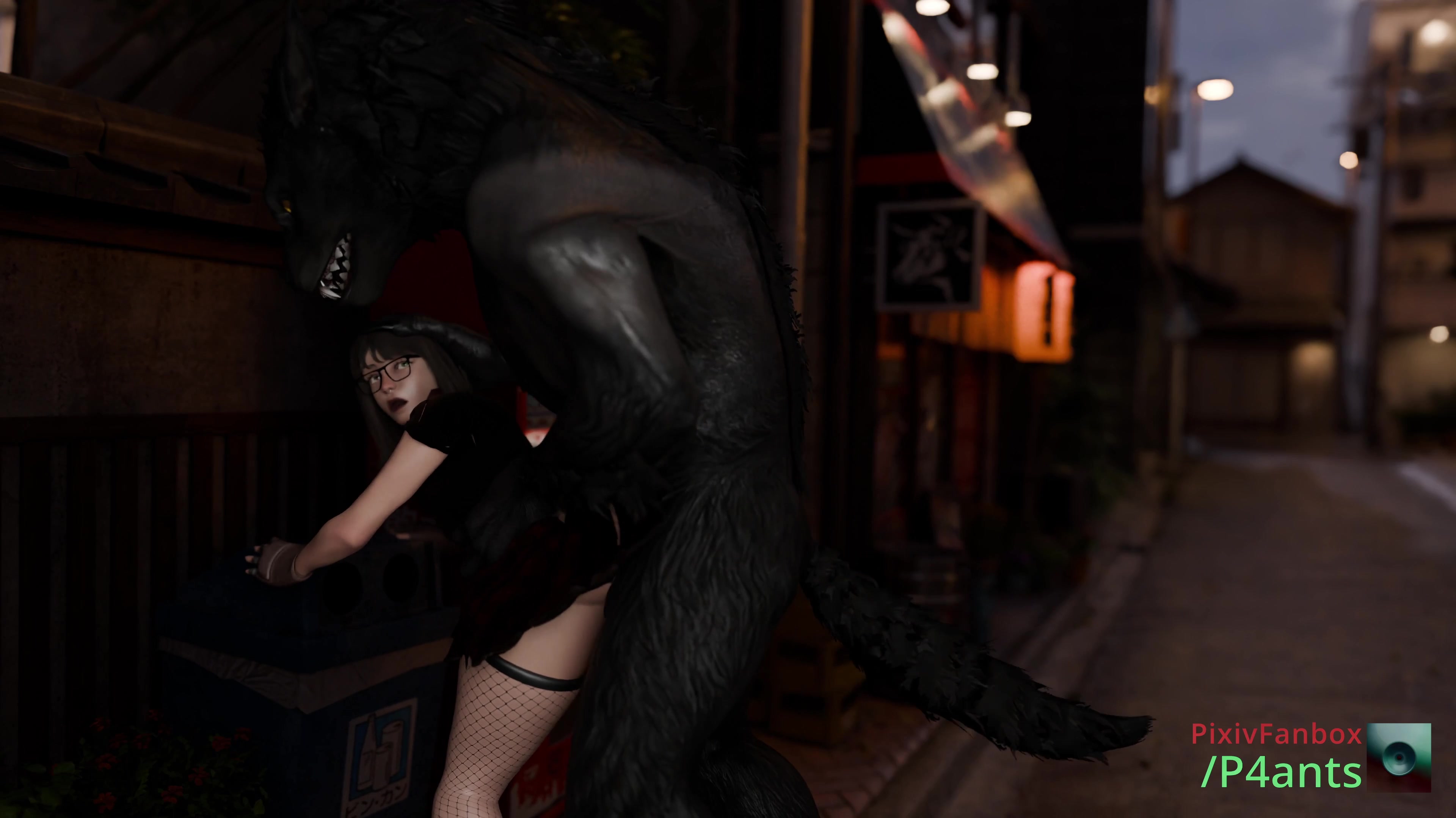 गर्म कस्टम वेयरवोल्फ फुटानारी टेंटेकल स्कूलगर्ल