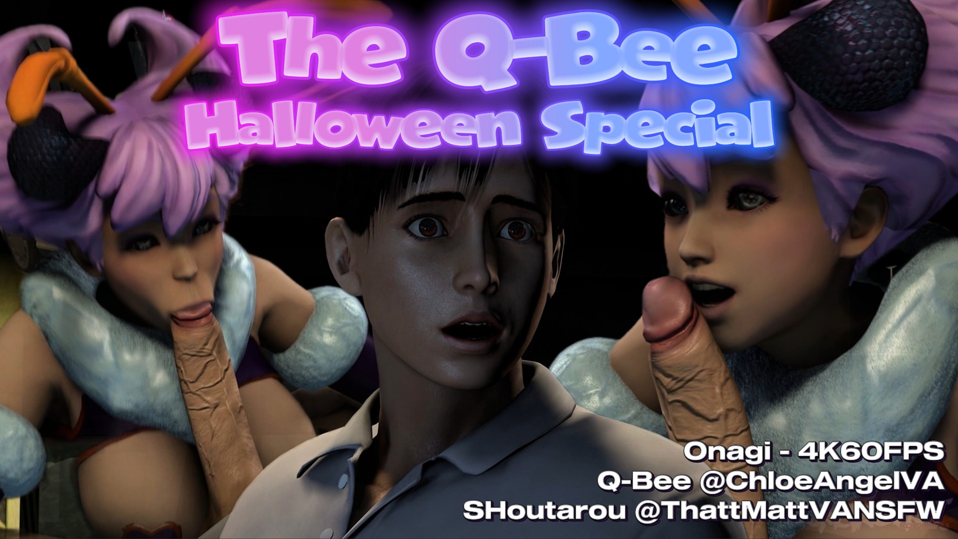 Q-bee万圣节触手扶她色情特辑