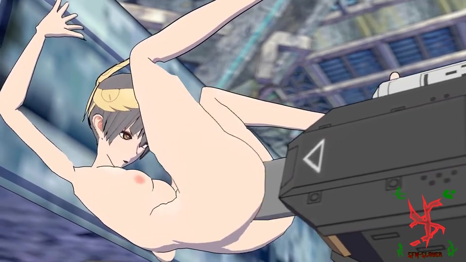 Espectáculo erótico futanari de tentáculos mecánicos de nanami