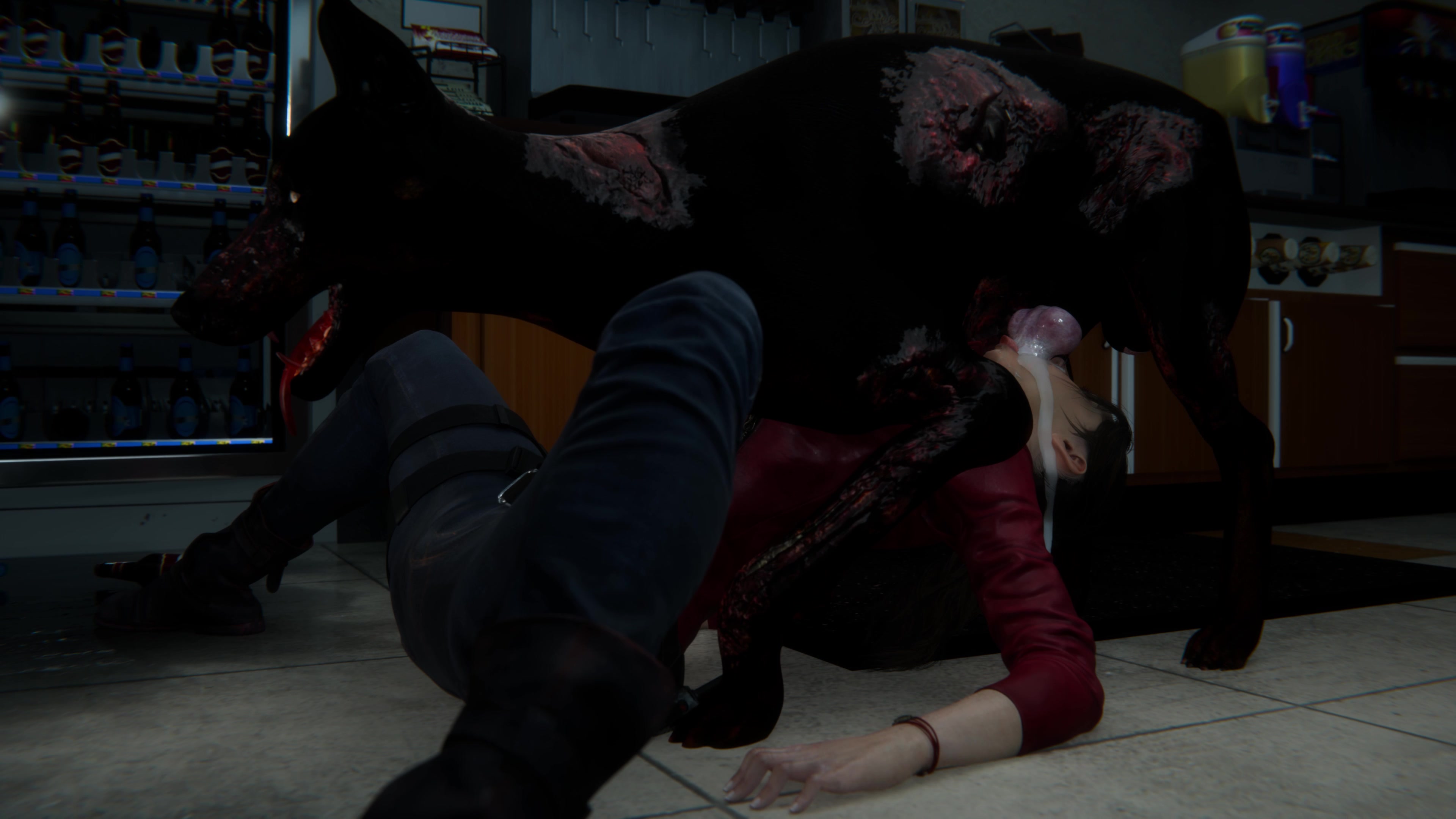 クレアは熱いバックアクションに直面