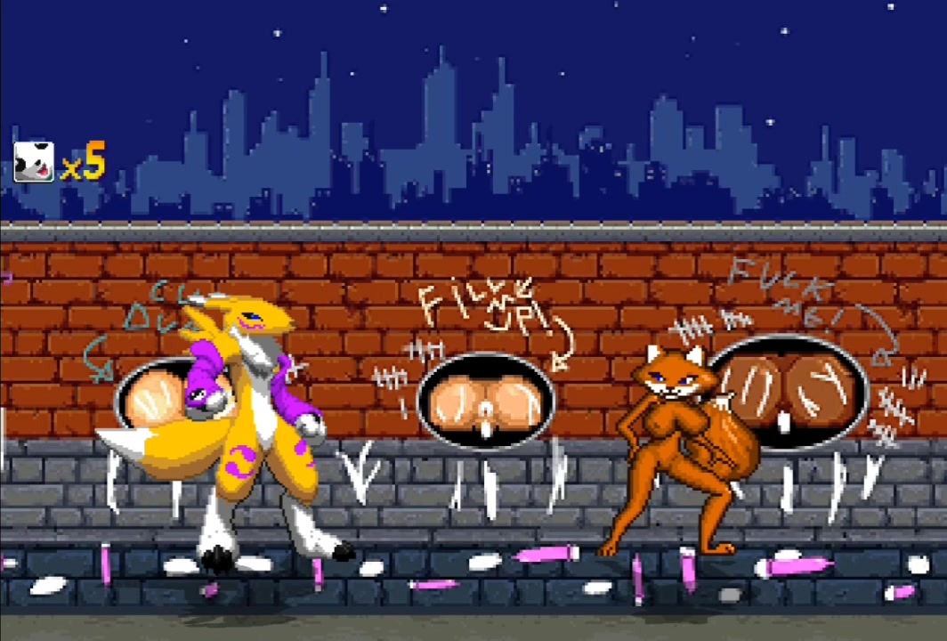 Renamon vs foxy roxy futanari tentacle rape