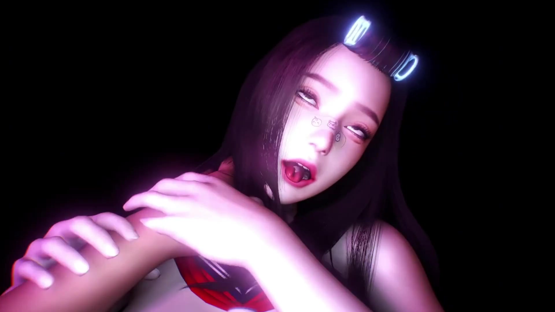 Sexo intenso cara a cara em cowgirl com ahegao