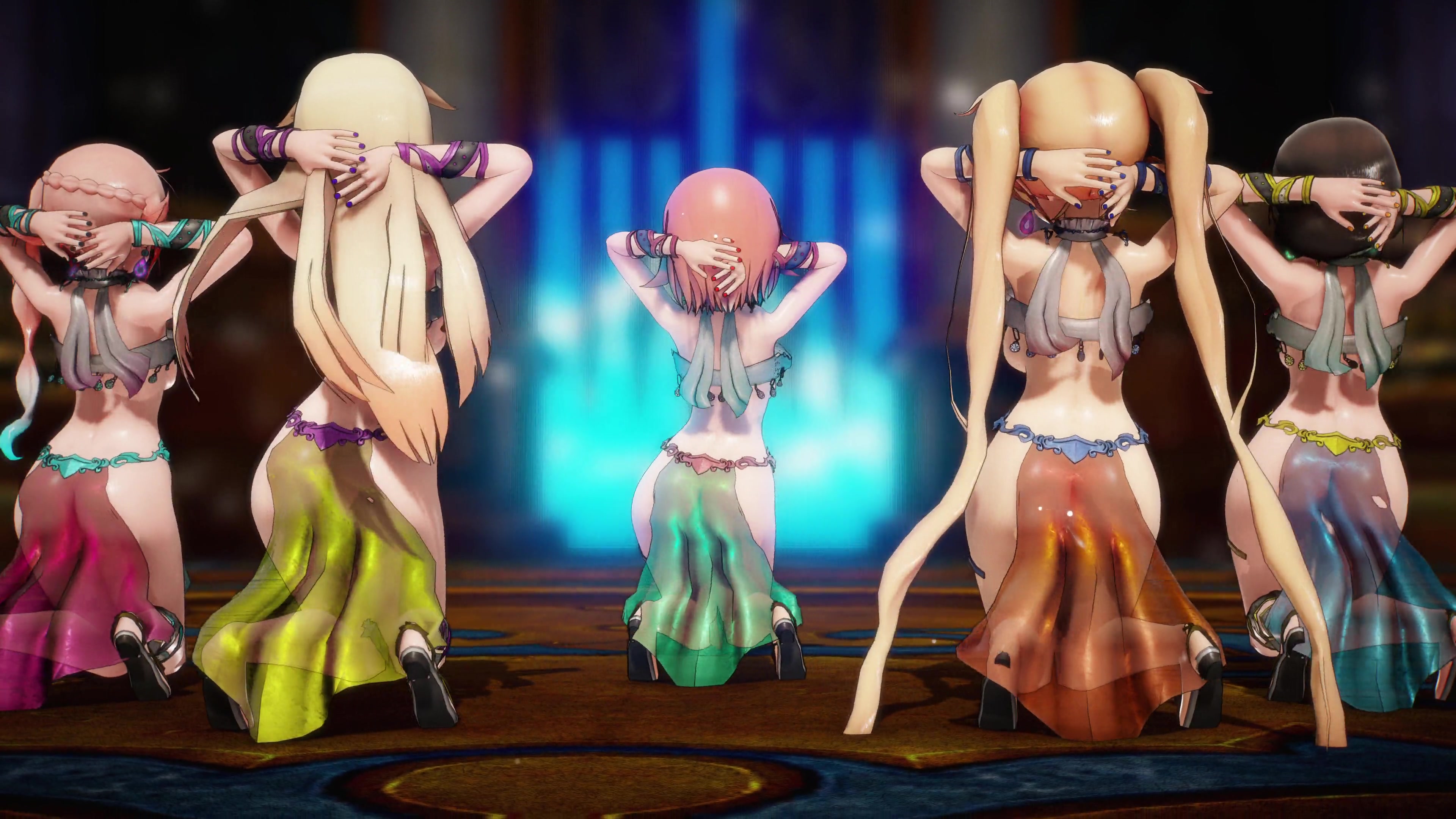 Danza inteligente: colegiala tentáculo futanari erótica