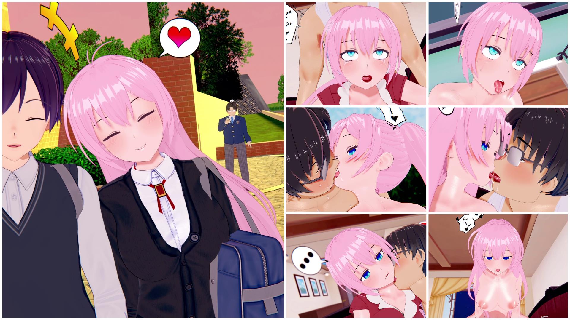 Shikimori-san coquine tentacule futanari hentai érotique