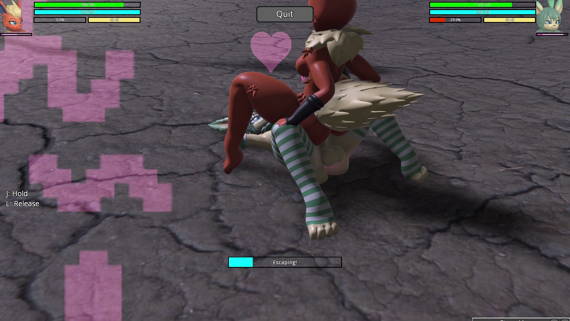 Flareon vs leafeon furry hr2 showdown