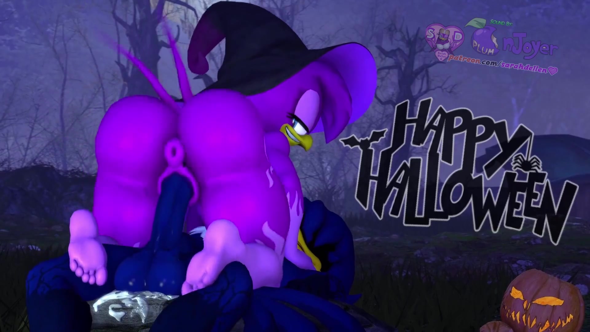 Feliz halloween futanari colegiala tentáculo ecchi