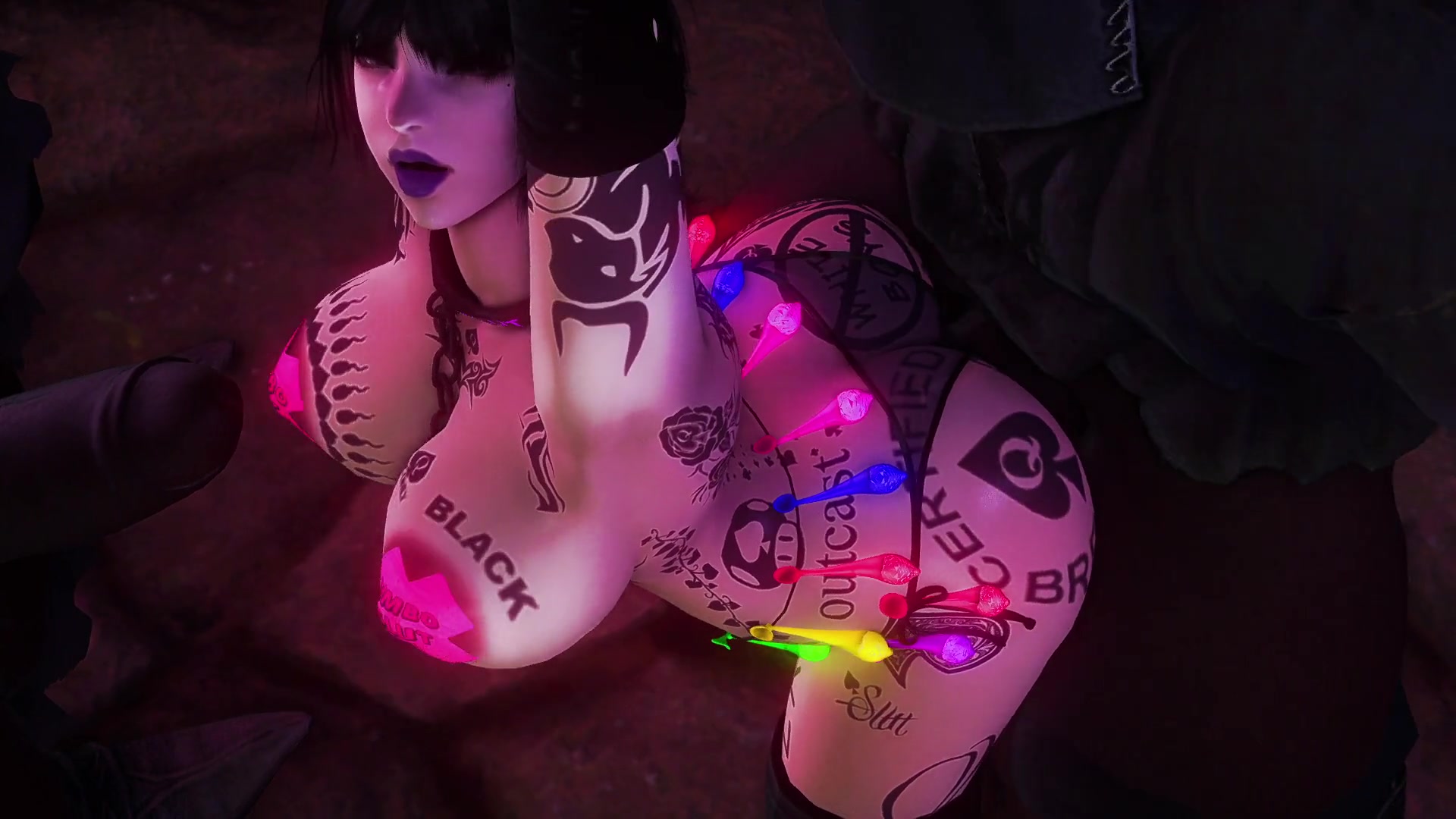 Gothische schlamartig von schwarzem ge