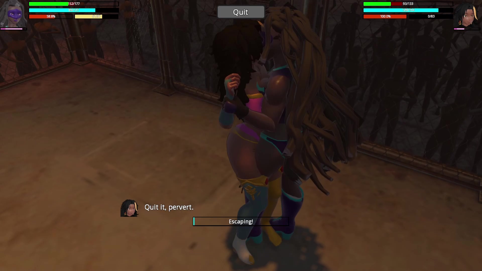 E.w.a. black lotus battles kaelara tripathi in tentacle futanari sc...