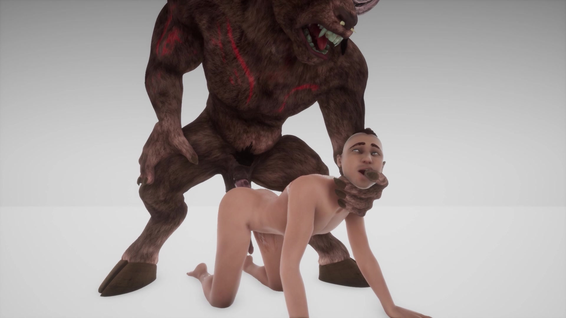 Vida selvagem: gangbang bissexual de tentáculos futanari sissy