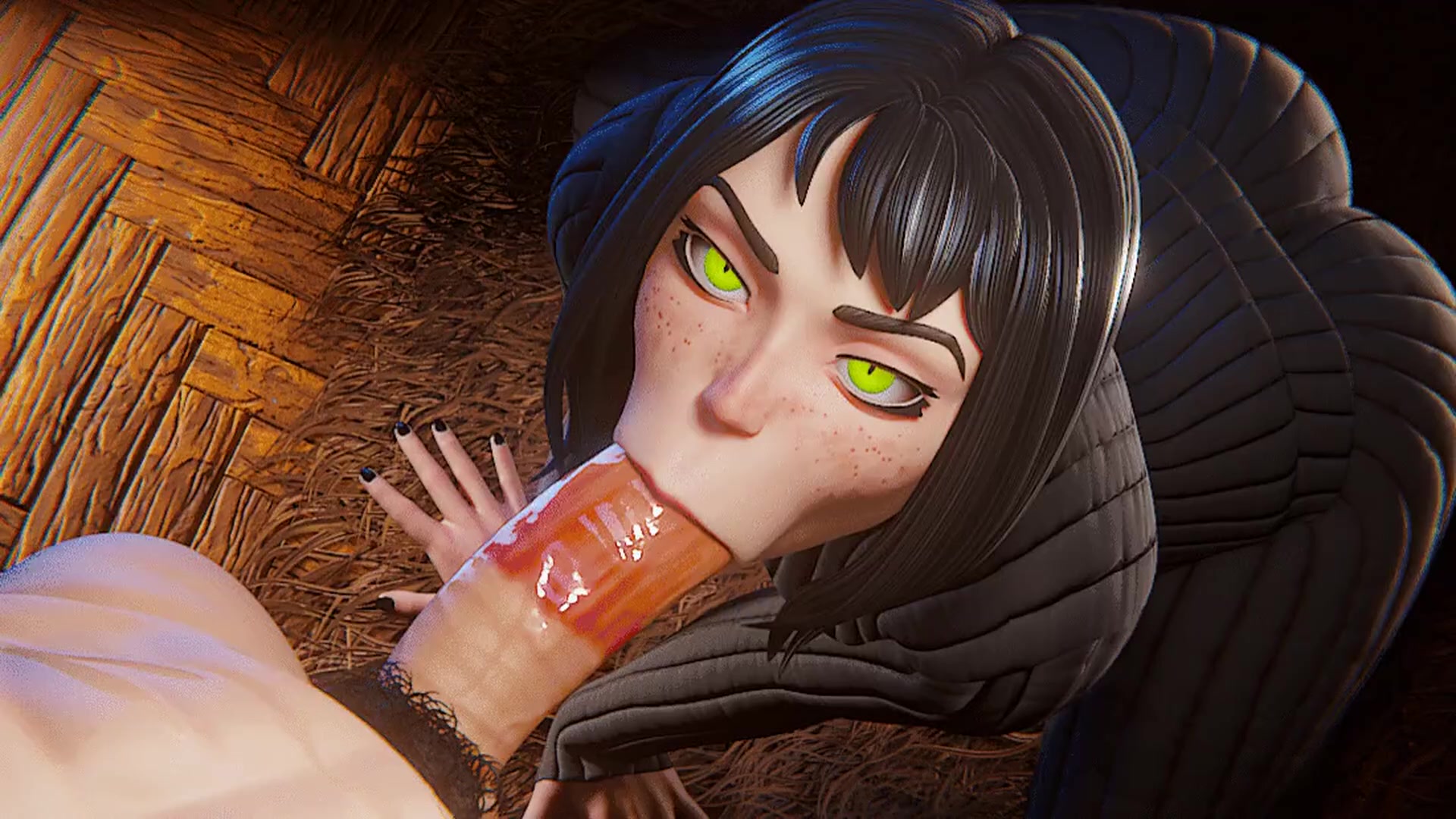 वैंपायर स्कूलगर्ल का मुँह-सेक्स सरप्राइज़