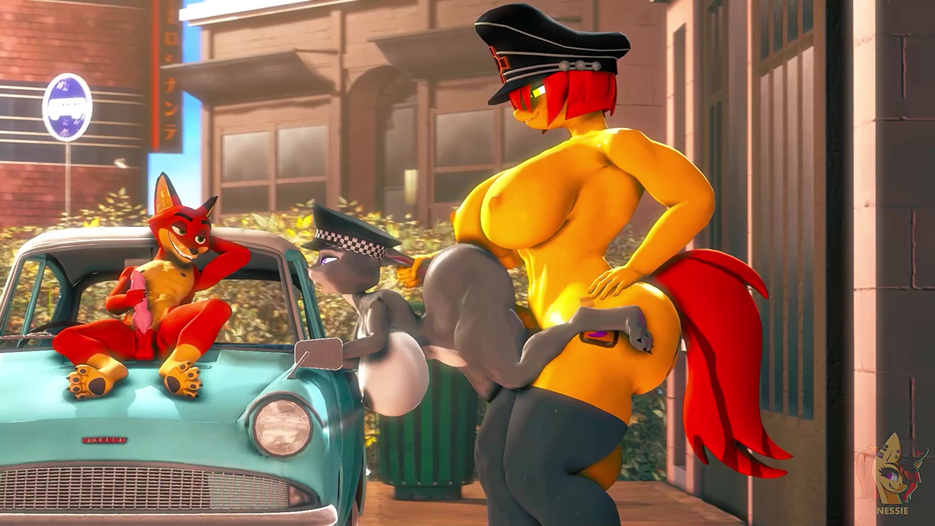 فتاة مدرسة فوتاناري مثيرة مخلوق مجسات إيتشي