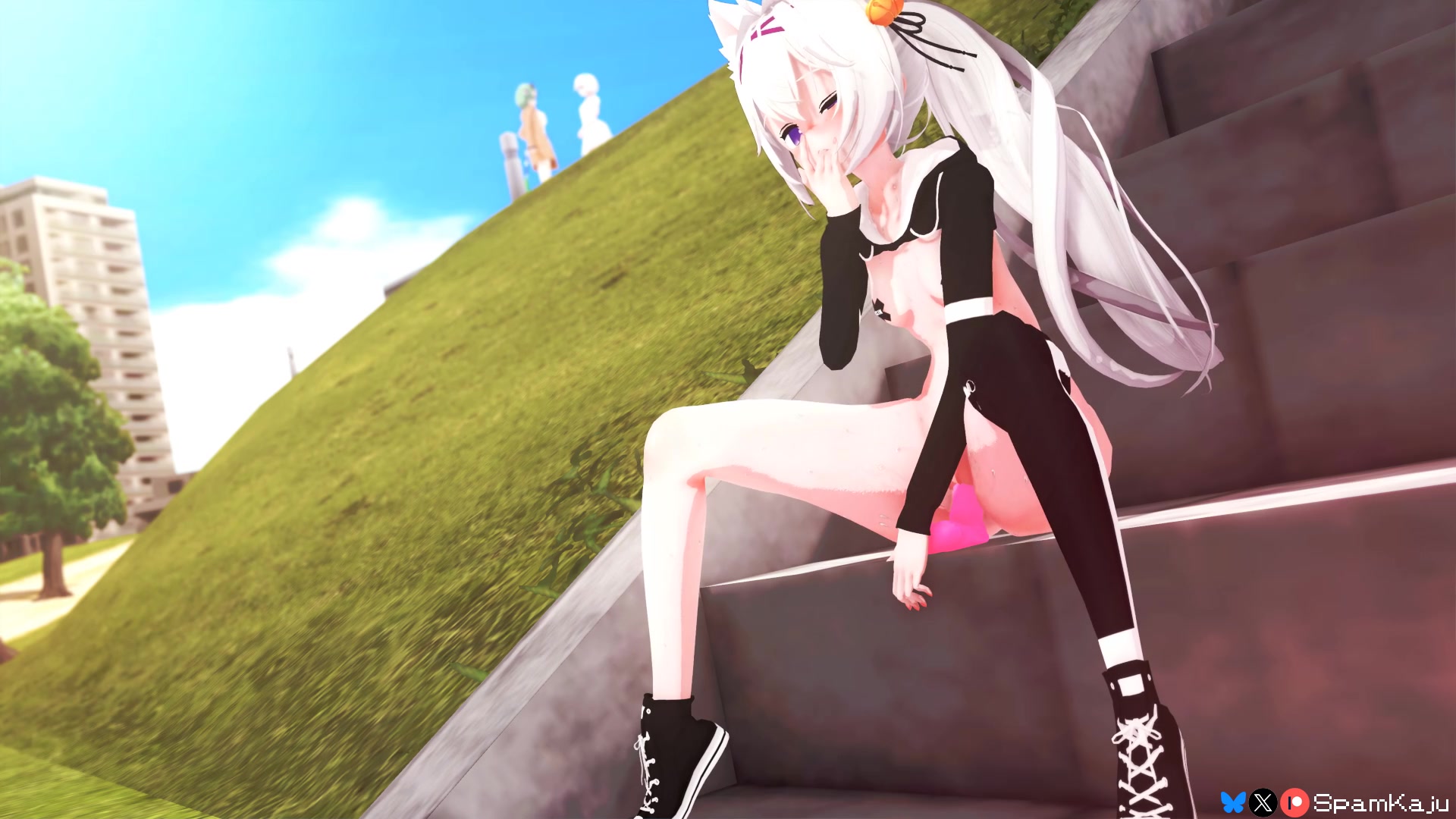 Public exhibitionist filian fucks virgin pussy