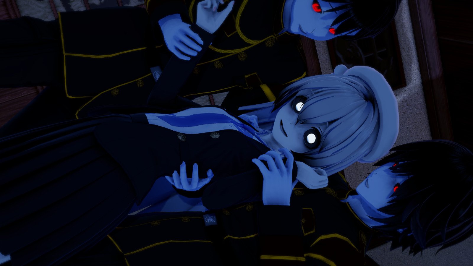 Meru desesperada en gangbang del demo...