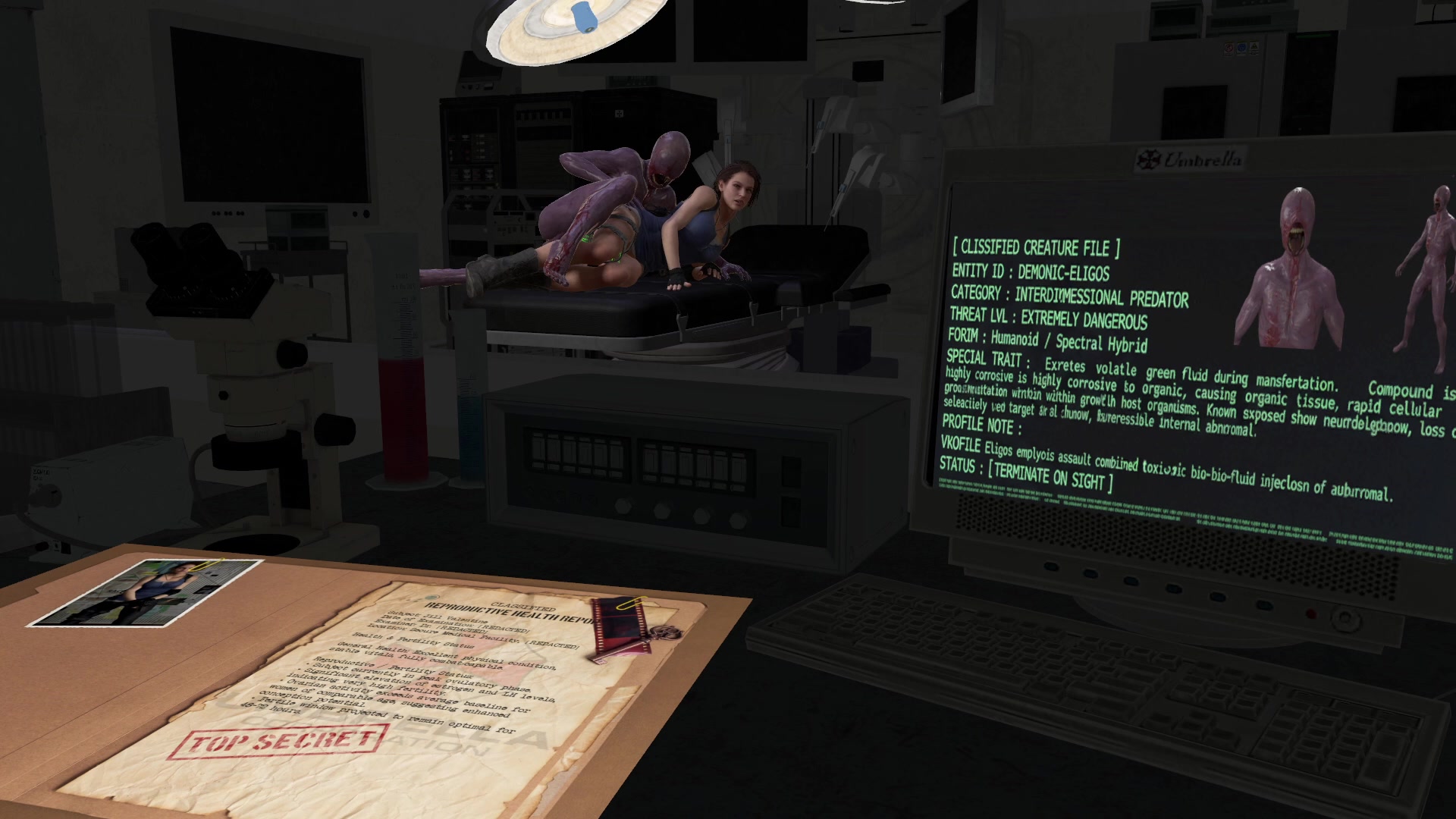 Démone-eligos s’empare de jill dans un étrange érotisme futa-tentac...