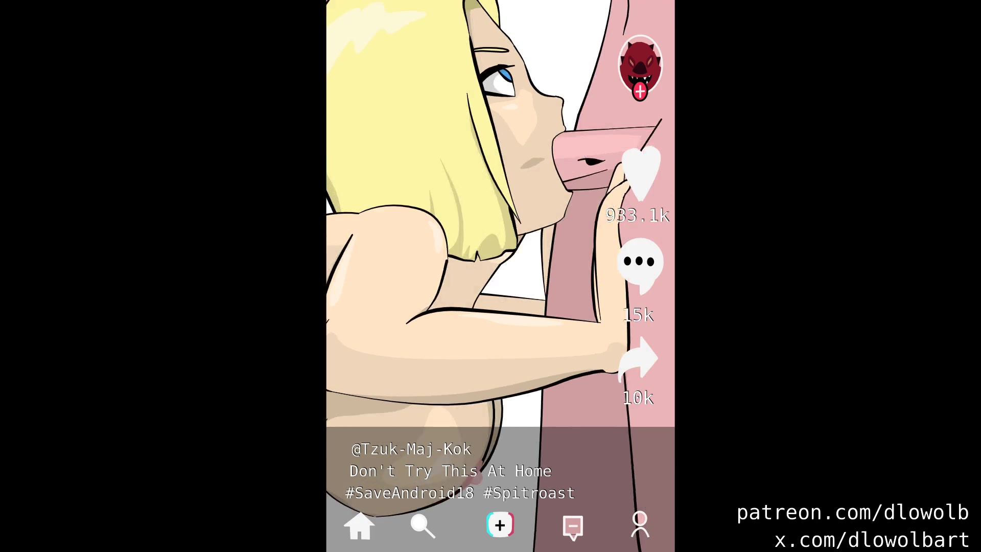 Android 18 vs android 21 futa dick showdown