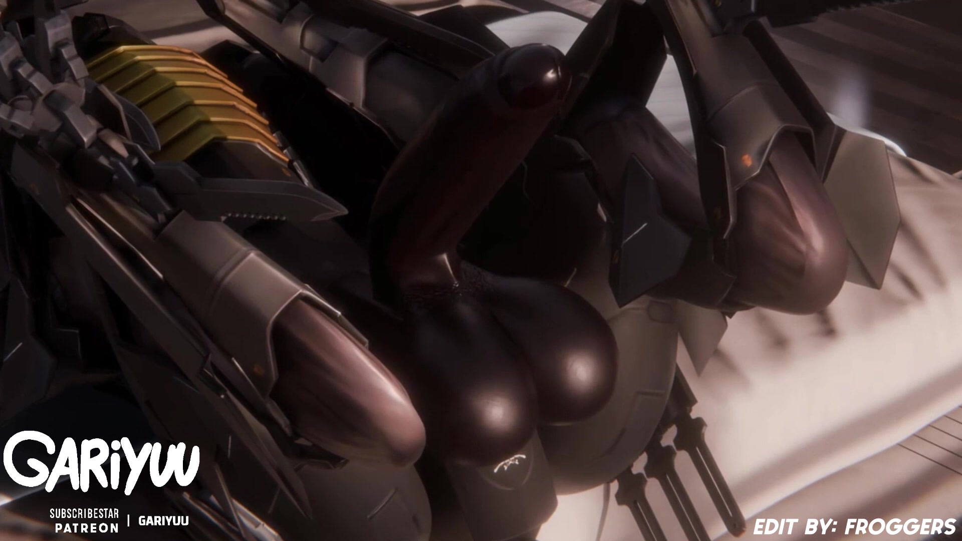 Colegial futa com tentáculos e bladewolf em pmv erótico