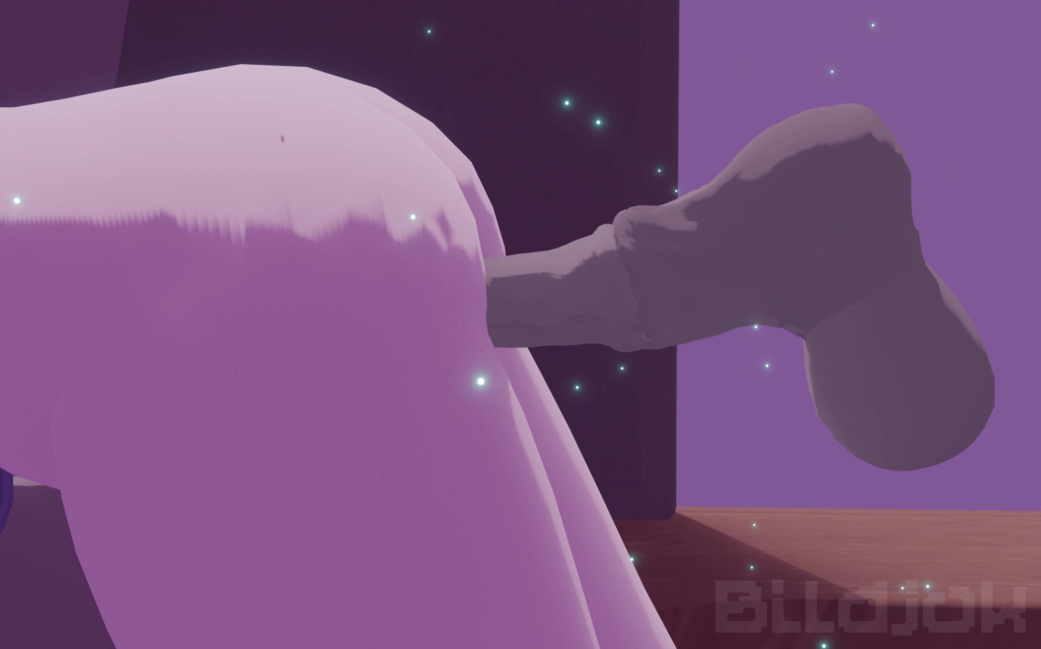 ラウマが馬のディルドにまたがる