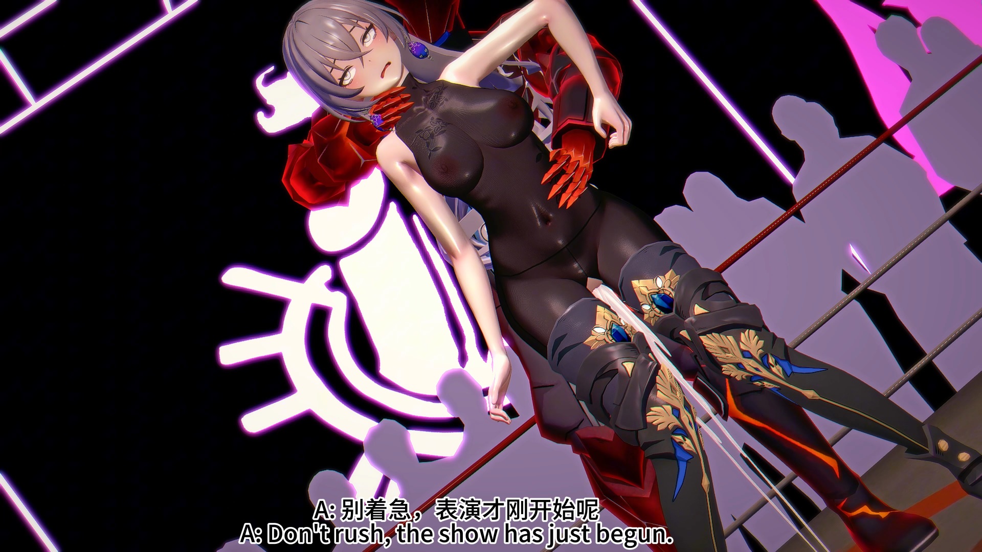 محنة برونيا كطالبة مدرسية فوتاناري مع ممطاطات