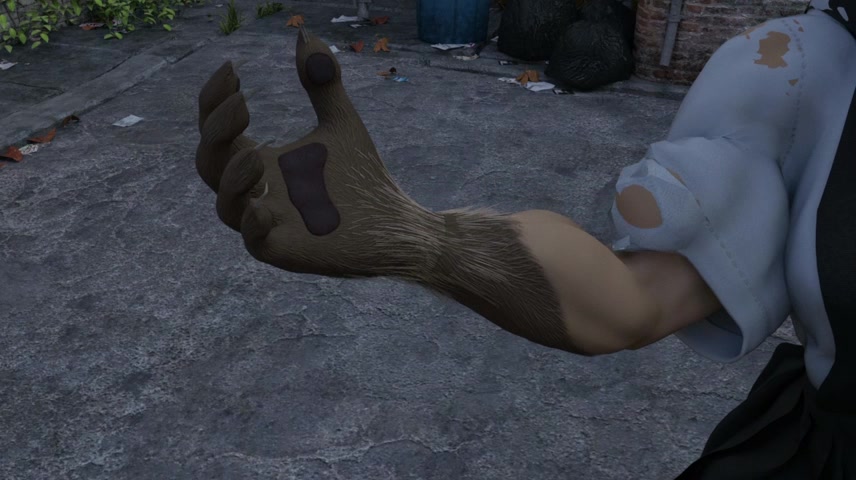 Loup déchaîné : écolière futanari et tentacules érotiques