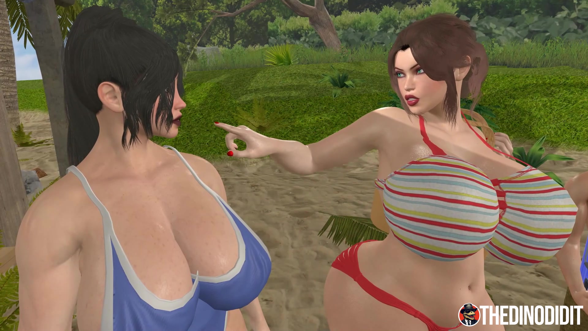 حب المخلوقات المضللة مع تلميذة فوتا على الشاطئ