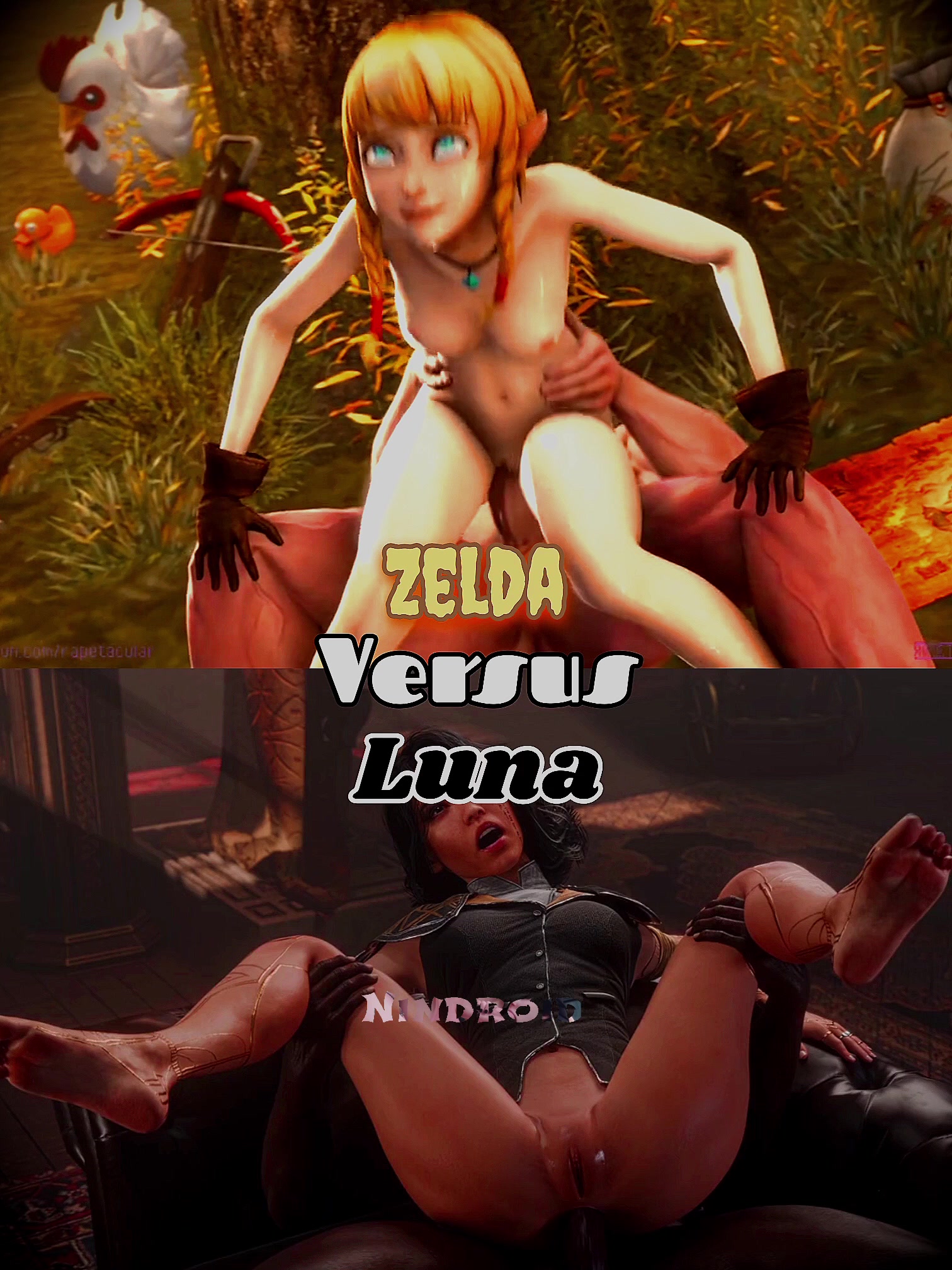 Lune vs zelda battle