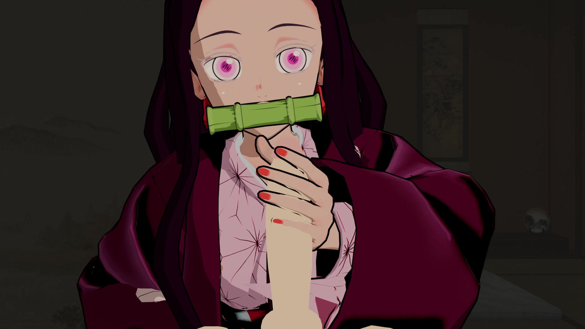 Nezuko juega con pene – demon slayer