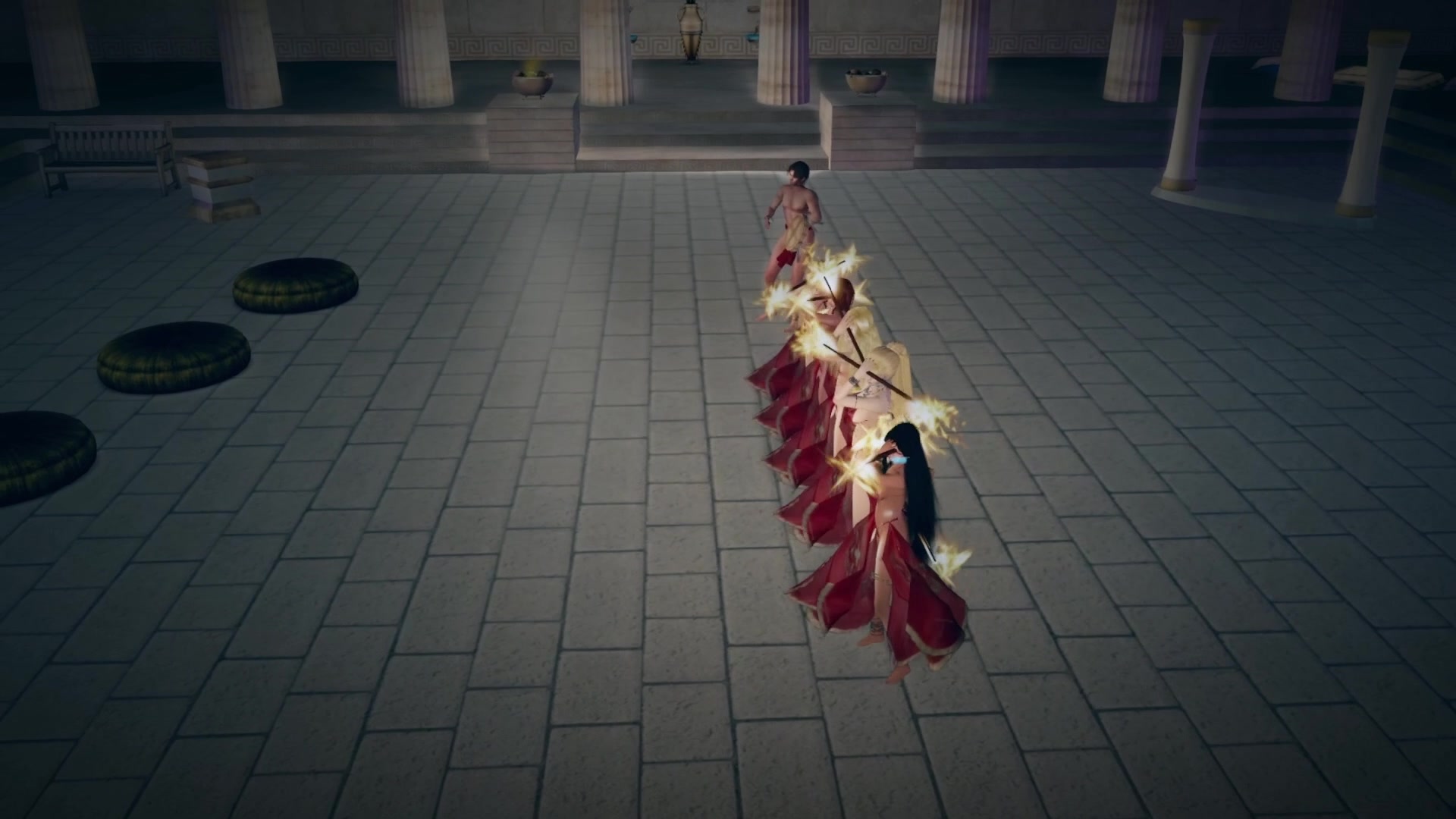 La danse séduisante de l'esclave kajira