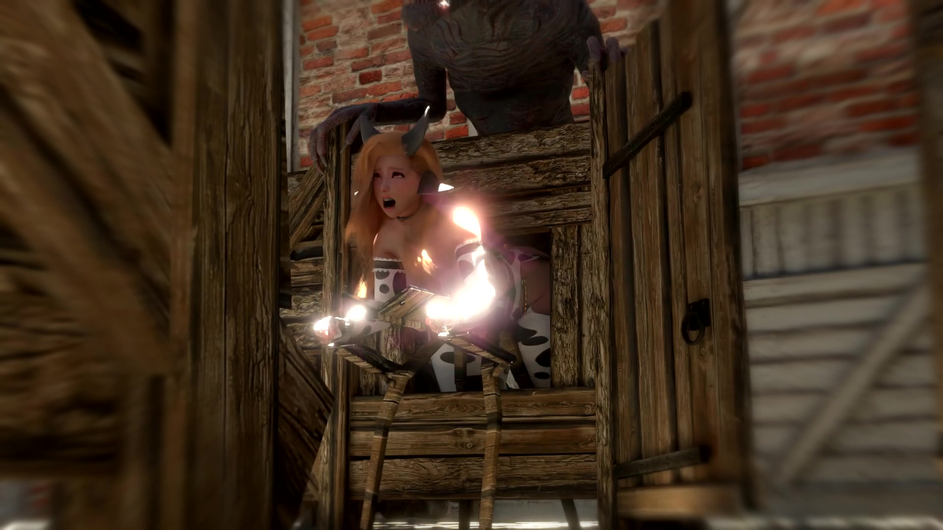 貪欲な納屋の角