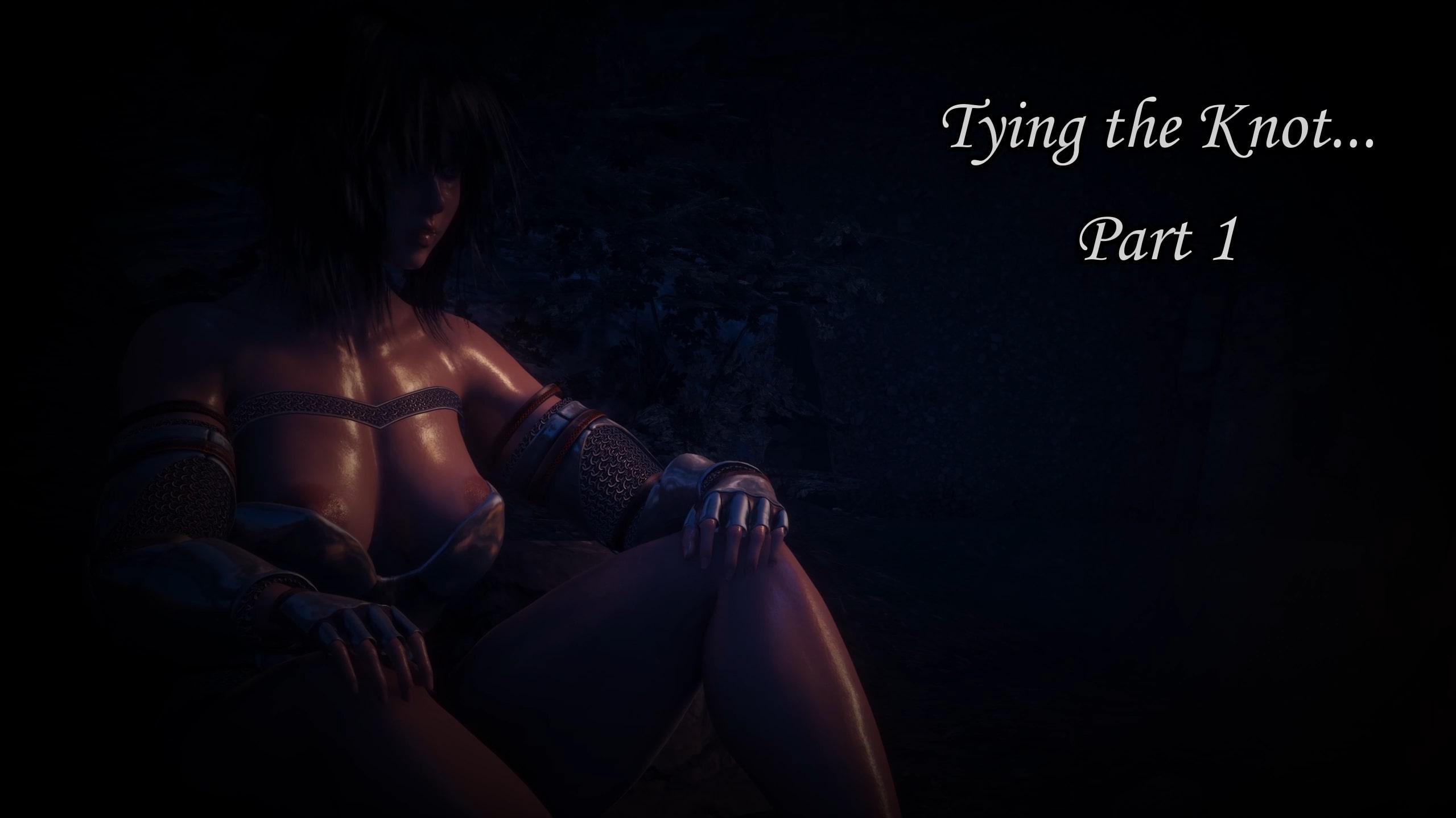 مشهد جنسي لزفاف مع تقييد