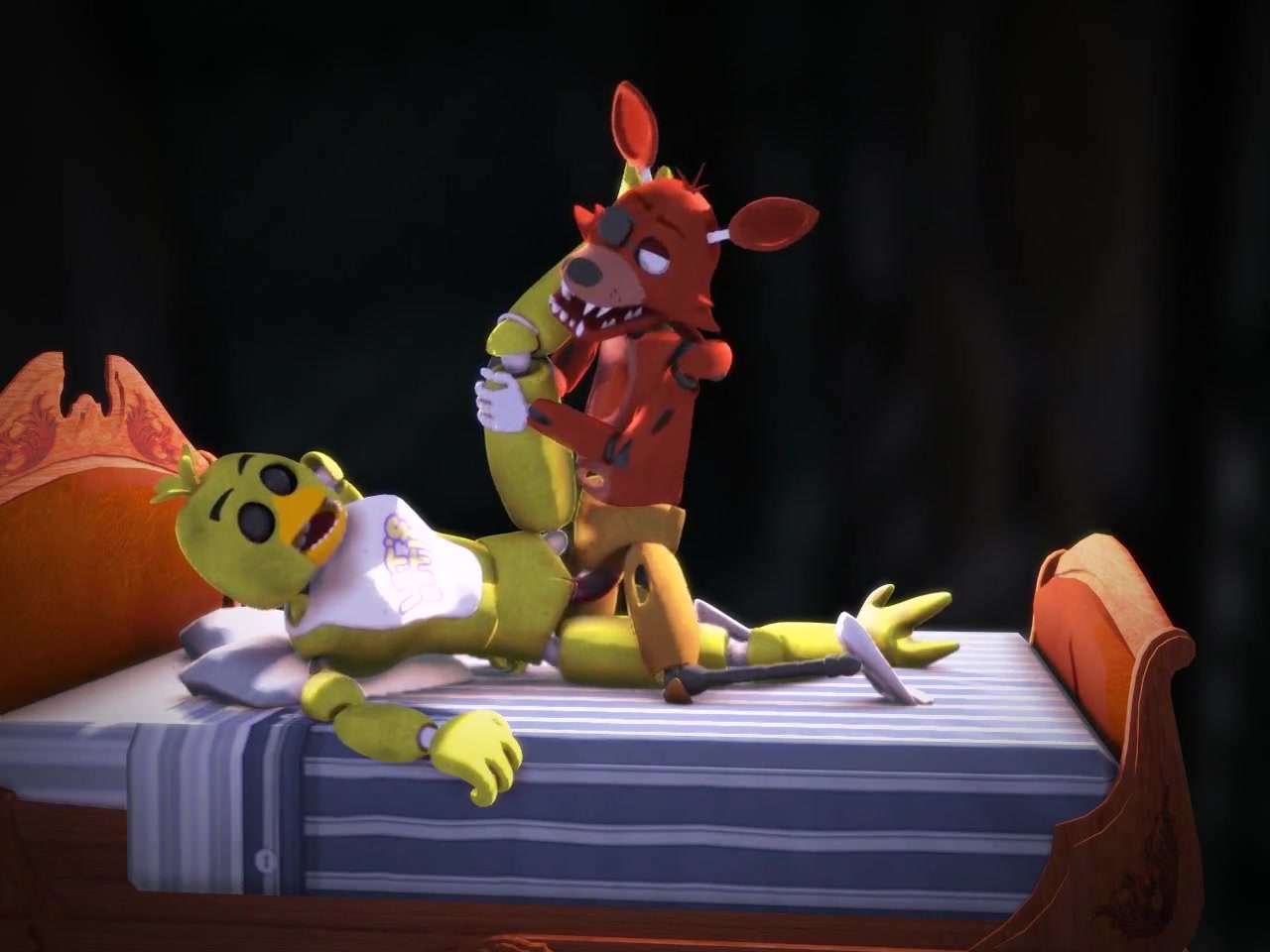 奇卡被福克西操